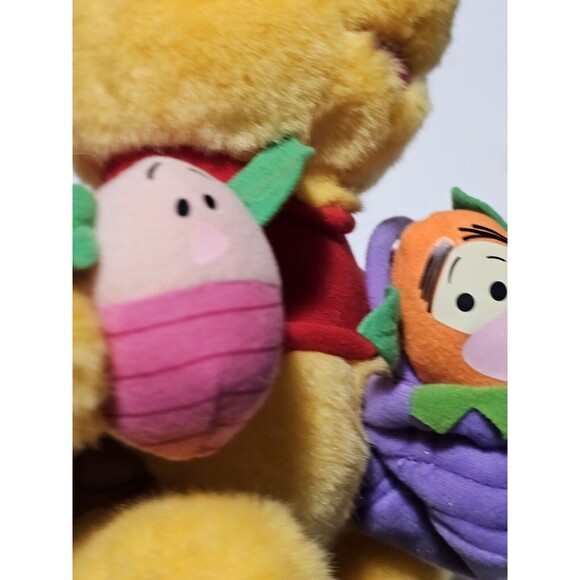 Disney Mattel 1999 Winnie the Pooh Plush Easter Basket 9" Eeyore Tigger Piglet - Picture 2 of 10